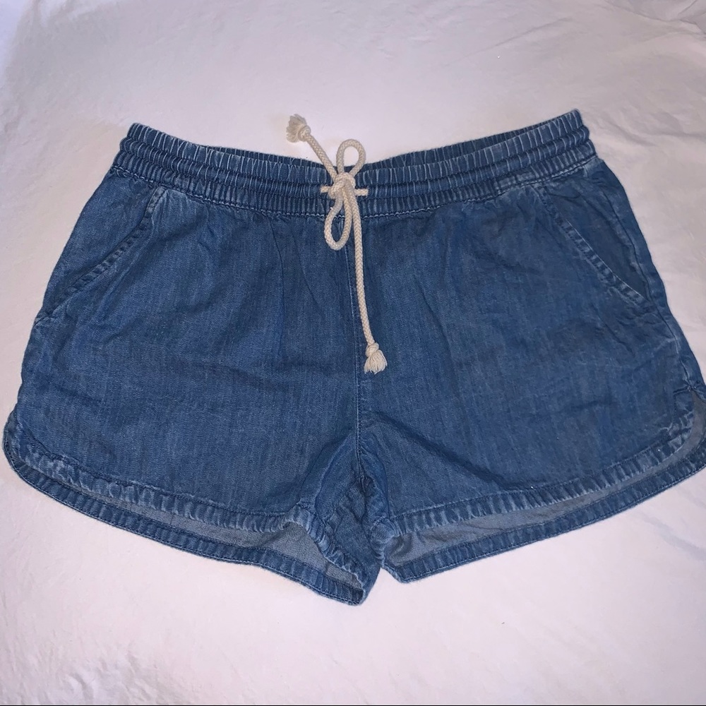 Aerie Denim Drawstring shorts